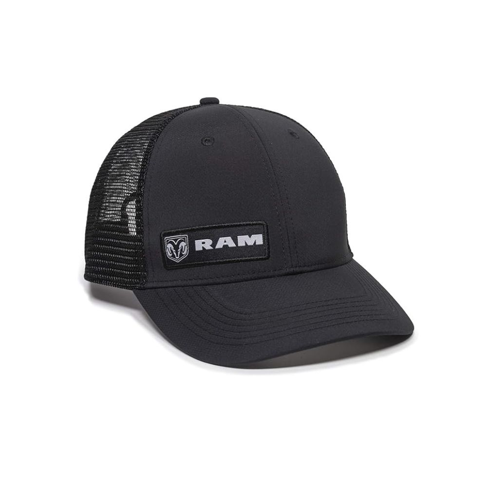 Black Outdoor Trucker Baseball Hat